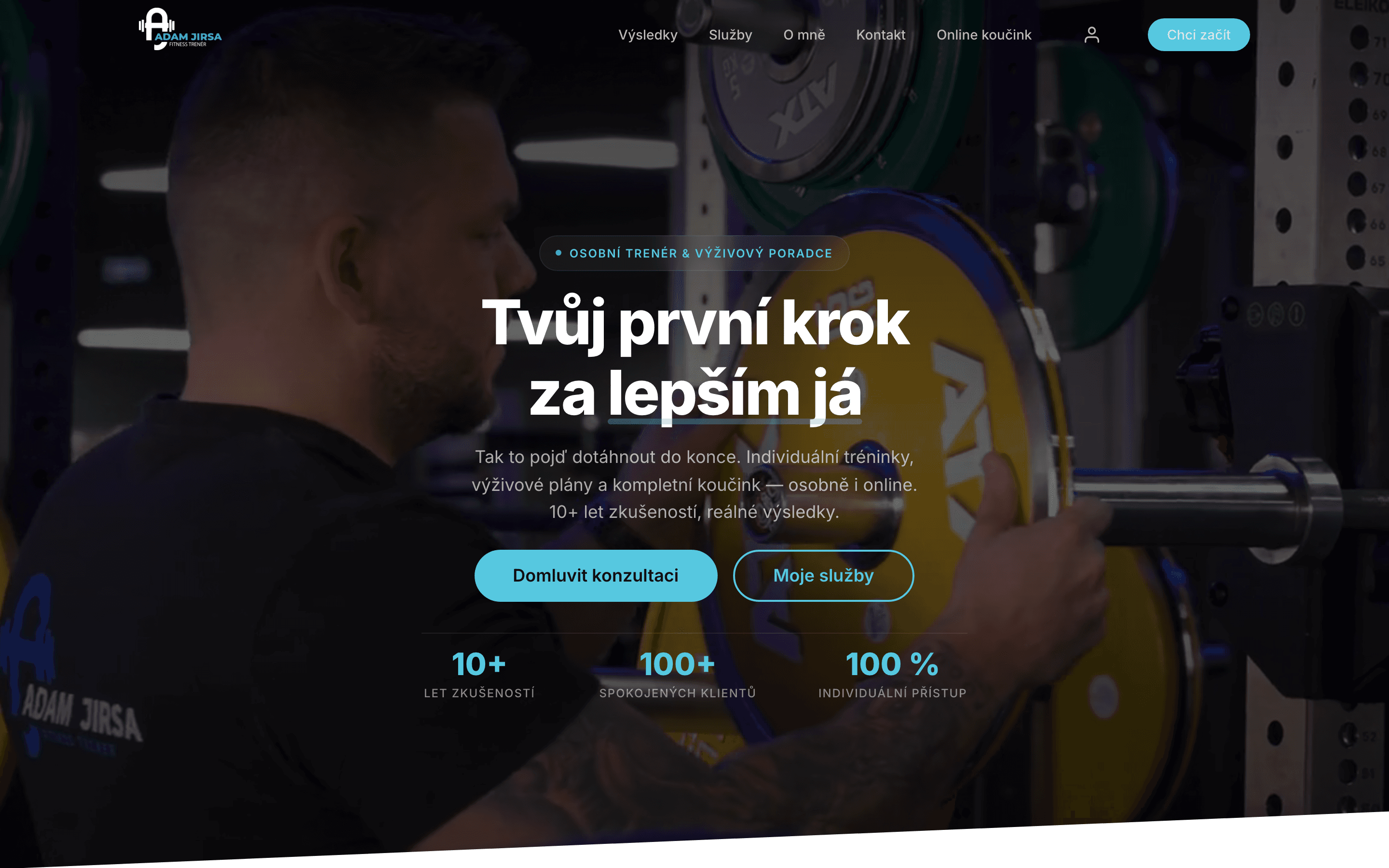 Adam Jirsa – náhled webu