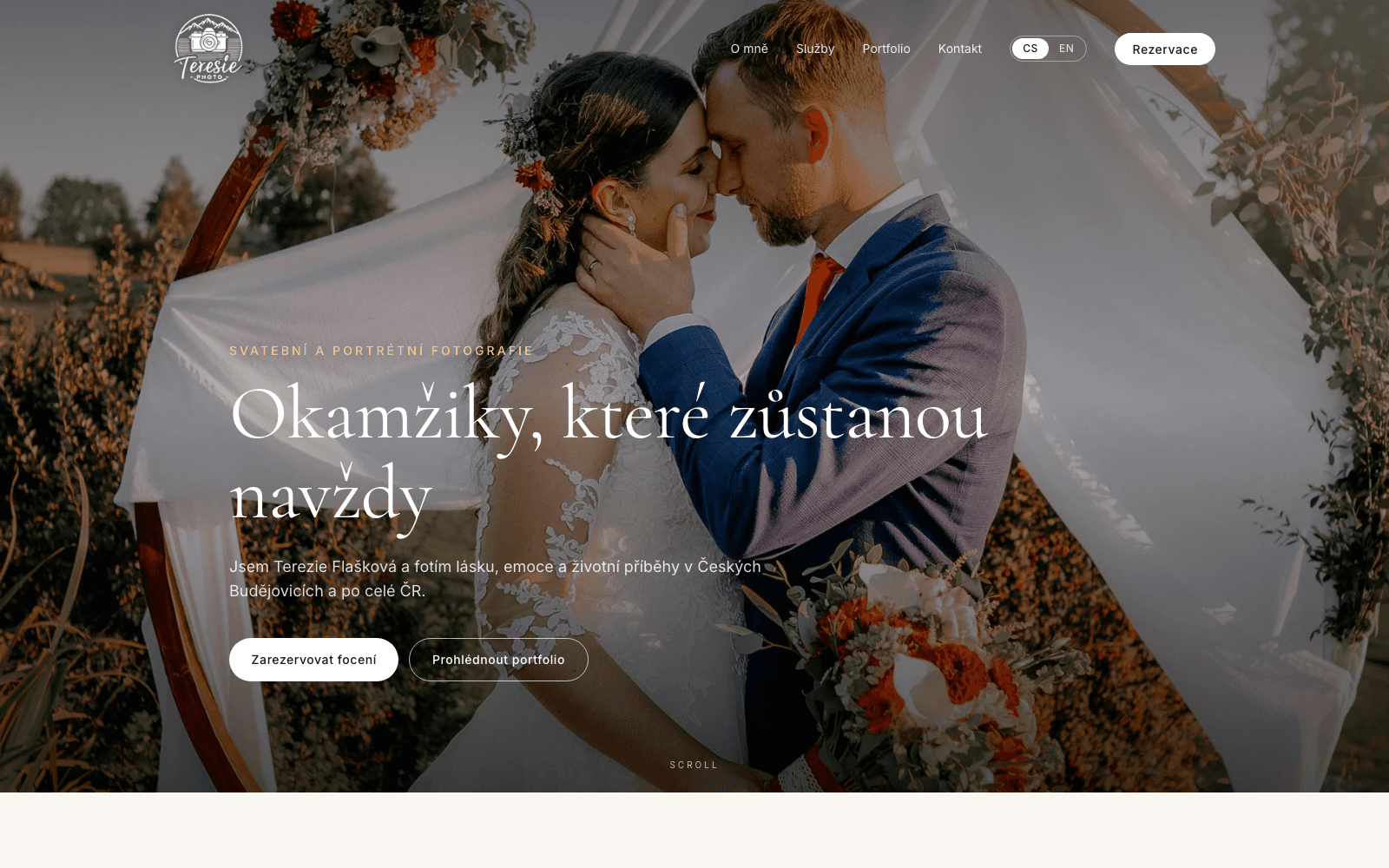 Terezie Flašková – náhled webu