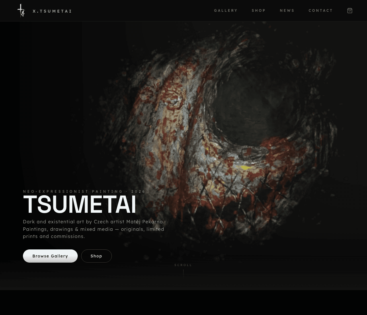 xtsumetai — náhled webu